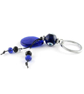 Evil Eye Blue Glass Key Chain | Woot & Hammy